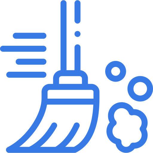 Kehrender Besen für Gehwegreinigung